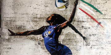 Il murales su Paola Egonu della street artist Laika