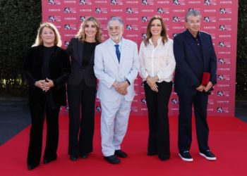 Da-sx-Chiara-Sbarigia-Manuela-Cacciamani-Francis-Ford-Coppola-Lucia-Borgonzoni-Tarak-Ben-Ammar.-Copia-