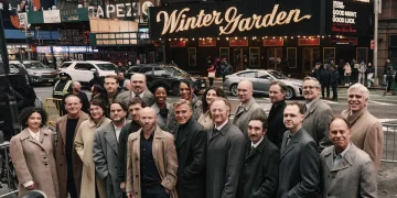 Il cast di Good Night, and Good Luck con George Clooney