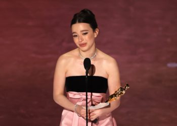 Mikey Madison vince l’Oscar come Miglior Attrice Protagonista per “Anora”, 2 marzo 2025. REUTERS/Carlos Barria