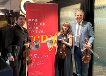 Robert McDuffie con Livia Stefani e Sebastian Zagame