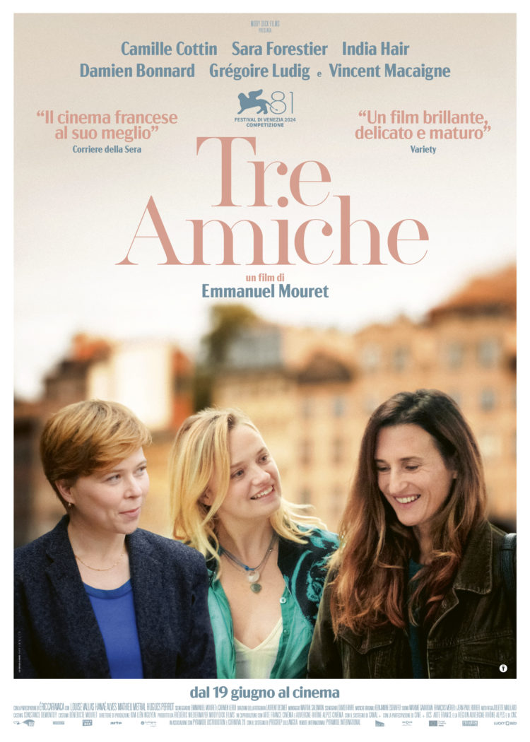 India Hair, Sara Forestier e Camille Cottin sono le protagoniste di Tre Amiche, il nuovo film di Emmanuel Mouret presentato in concorso a Venezia 81: