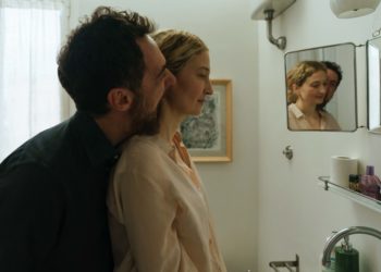 na scena di Tre ciotole di Isabel Coixet, con Alba Rohrwacher ed Elio Germano