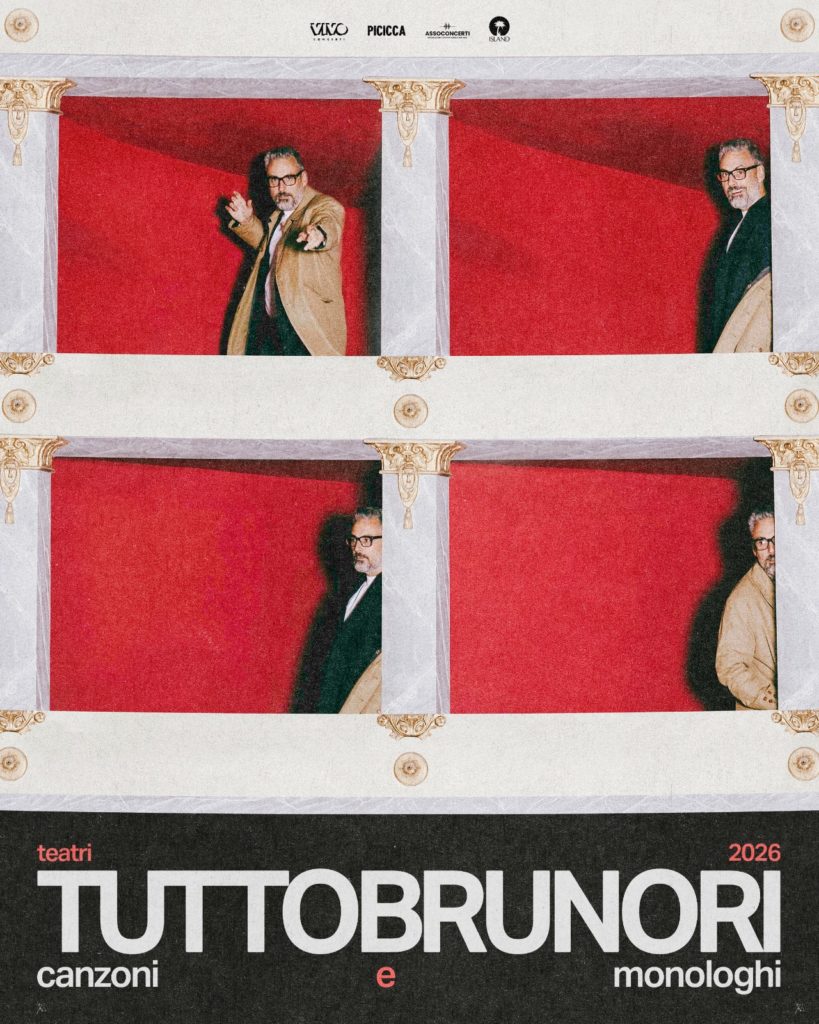 TUTTOBRUNORI – canzoni e monologhi”, in arrivo nei teatri italiani nel 2026