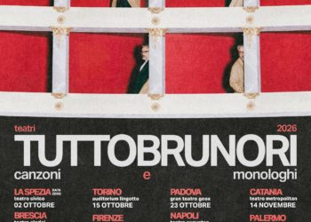 TUTTOBRUNORI – canzoni e monologhi”, in arrivo nei teatri italiani nel 2026.