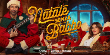 Il poster di “Natale senza Babbo”: Alessandro Gassmann e Luisa Ranieri nei panni di Nicola e Margaret, protagonisti della nuova commedia natalizia Prime Video