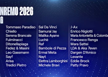Lista dei 30 big di Sanremo